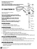 Preview for 2 page of Cary 26BSCI Operating Instructions Manual