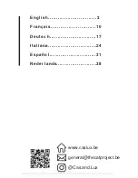 Предварительный просмотр 2 страницы cas & lux WF050 User Manual