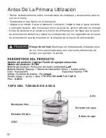 Предварительный просмотр 32 страницы cas & lux WF050 User Manual