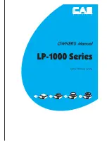 CAS Scale LP-1000 Series Owner'S Manual preview