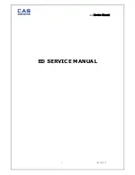 Предварительный просмотр 1 страницы CAS ED Series Service Manual