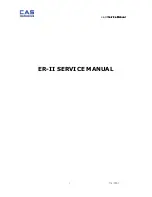 CAS ERII-15 Service Manual preview