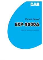 CAS EXP-2000A Owner'S Manual предпросмотр