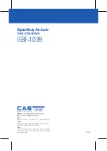 Preview for 44 page of CAS GBF-1039 Owner'S Manual