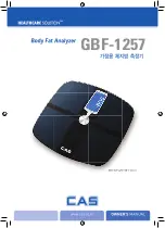 CAS GBF-1257 Owner'S Manual preview