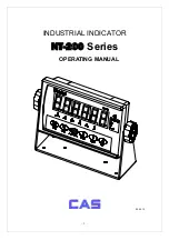 Предварительный просмотр 1 страницы CAS NT-200A Operating Manual