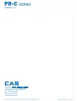 Preview for 18 page of CAS PR-C series User Manual