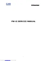 Preview for 1 page of CAS PW-10H Service Manual