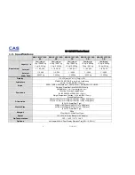 Предварительный просмотр 4 страницы CAS SW-1C Series Service Manual