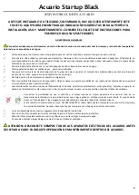 Предварительный просмотр 8 страницы Casa Del Vetro Acquario Startup Black Instructions Manual