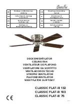 Casa Fan Classic Flat 103-III WE-WE/LG Mounting And Operating Manual предпросмотр