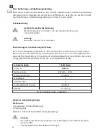 Preview for 2 page of Casa Fan FB-IR Basic Mounting And Operating Manual