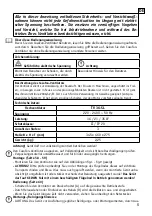 Preview for 5 page of Casa Fan SafeLine GreyHound Series Mounting And Operating Manual