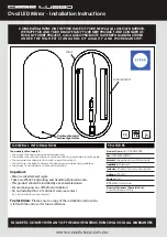 Preview for 1 page of Casa Lusso MVL1000x450PR Installation Instructions