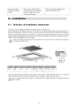 Preview for 14 page of Casa CA60FEG Instruction Manual / Installation Manual