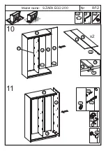 Предварительный просмотр 8 страницы Casa SZAFA ECO 200 Assembly Instruction Manual