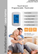 Casa TSP730 Installation Manual предпросмотр