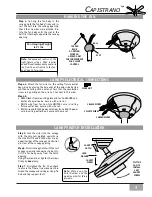 Preview for 5 page of Casablanca C CasablancaCAPISTRANO Owner'S Manual