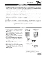 Предварительный просмотр 5 страницы Casablanca C3443001 AT0209 Owner'S Manual