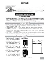 Preview for 2 page of Casablanca Campana Owner'S Manual