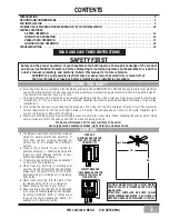 Предварительный просмотр 3 страницы Casablanca General Owner'S Manual