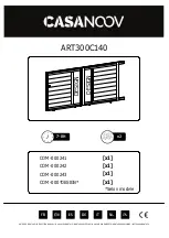 Casanoov ART300C140 Manual preview