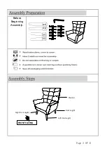 Preview for 3 page of CasaOne Paxton Wingback Chair Assembly Instructions Manual