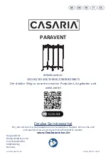 Предварительный просмотр 1 страницы CASARIA 101163 Instructions Manual