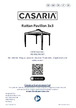 Предварительный просмотр 1 страницы CASARIA 992856 Instructions Manual