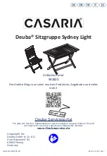 CASARIA Deuba Sydney Light 992820 Manual preview