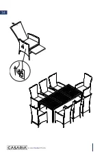 Preview for 34 page of CASARIA Verona Premium Deluxe 8+1 994651 Assembly Instructions Manual