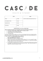 Preview for 23 page of Cascade Health and Fitness 503003 Instruction Manual