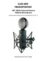 Cascade Microphones FAT HEAD II Manual And User Manual preview