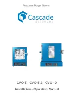 Cascade Sciences CVO-10 Installation & Operation Manual предпросмотр