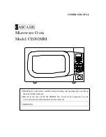 Cascade CE092MM Owner'S Manual preview