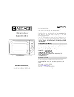 Preview for 1 page of Cascade CE2139MO Instruction Manual