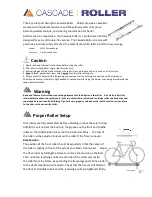 Cascade Roller 31910 Owner'S Manual preview