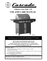 Cascade TS29LP Use And Care Manual preview