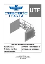 Cascade UTF2-08-1004-1885315 Use And Maintenance Manual preview