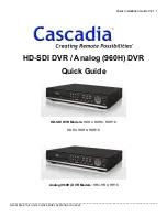 Предварительный просмотр 1 страницы Cascadia HDH4 Quick Manual