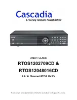 Cascadia RTOS1202709CD User Manual preview