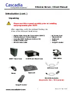 Preview for 5 page of Cascadia S-Series Manual