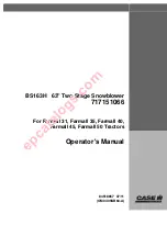 Case BS163H Operator'S Manual preview