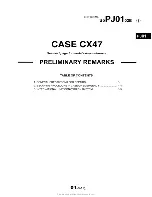 Предварительный просмотр 7 страницы Case CX47 Shop Manual