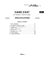 Предварительный просмотр 15 страницы Case CX47 Shop Manual