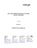 CASELLA CEL CEL-240 Operator'S Manual preview