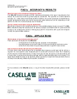 Preview for 6 page of Casella USA CEL 240 Series Frequently Asked Questions Manual