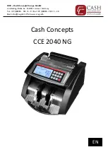 CASH CONCEPTS CCE 2040 NG Manual preview