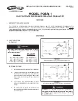 cashco POSR-1 Installation, Operation & Maintenance Manual предпросмотр