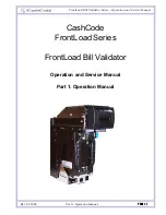 CashCode FrontLoad FLV-0110 Operation And Service Manual preview